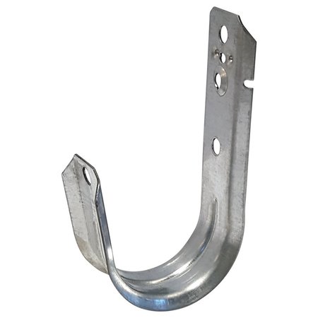 QUEST MFG J-Hook, Low-Profile Ceiling Cable Management, Pre-Galvanized, Zinc Plate , 1.3" JH-13-03